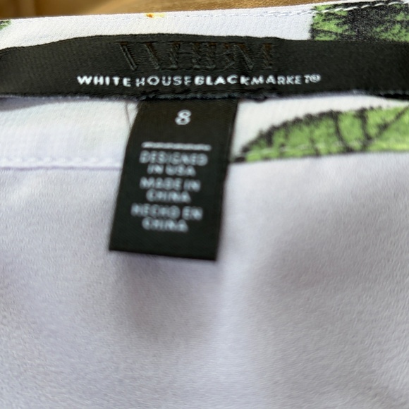 White House Black Market Floral Midi Skirt – Lavender – Size 8 - Picture 5 of 6